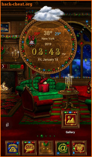 TSF NEXT ADW LAUNCHER CHRISTMAS SWEET HOME THEME screenshot