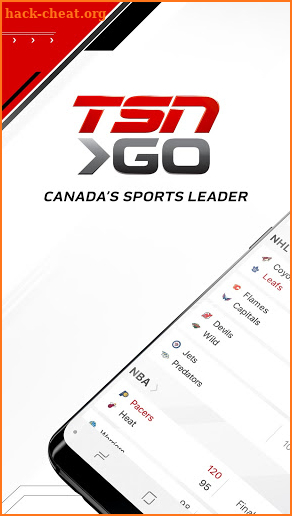 TSN GO screenshot