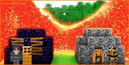 Tsunami Lava Mod for Minecraft screenshot