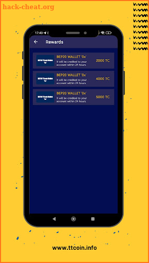 TTcoin Rewards v.2 screenshot