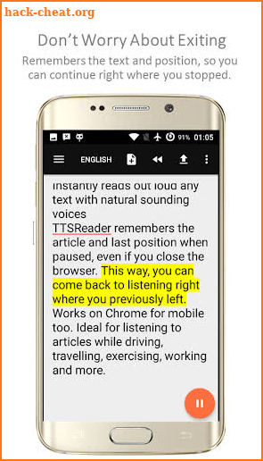 TTSReader Pro - Text To Speech screenshot