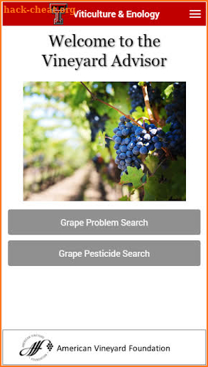 TTU Vineyard Advisor screenshot