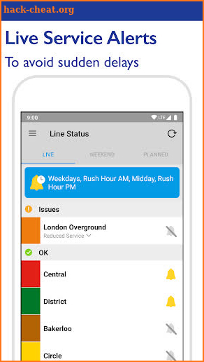 Tube Map - TfL London Underground route planner screenshot