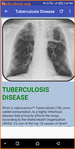 Tuberculosis Disease screenshot