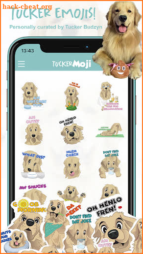 TuckerMoji - Golden Dog Stickers by Tucker Budzyn screenshot