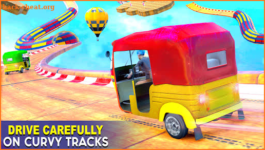 Tuk Tuk Rickshaw 3D Stunt: Free Stunt Games 2021 screenshot