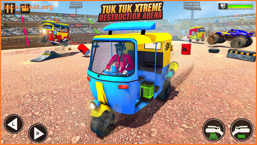 Tuk Tuk Rickshaw Demolition Derby Stunts 2021 screenshot