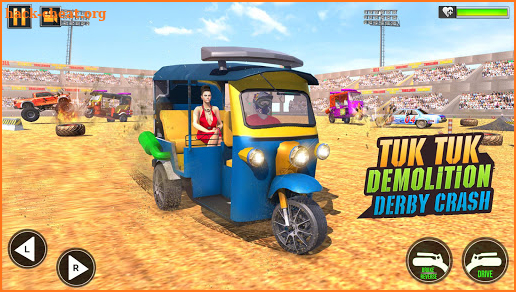 Tuk Tuk Rickshaw Demolition Derby Stunts 2021 screenshot