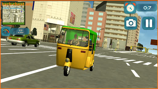 tuk tuk rickshaw driving game 3D screenshot