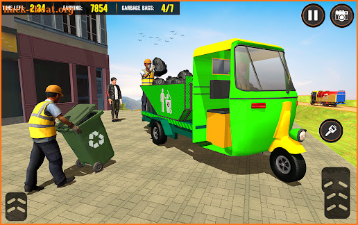 Tuk Tuk Rickshaw Garbage Truck screenshot