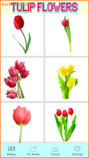 Tulip Flower Coloring Pages - Color By Number screenshot