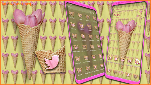 Tulip Ice Cream Launcher Theme screenshot