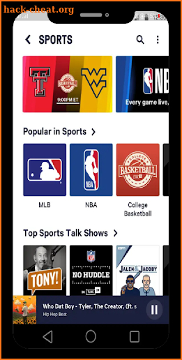 Tunein radio premium and nfl/ radio tunein screenshot