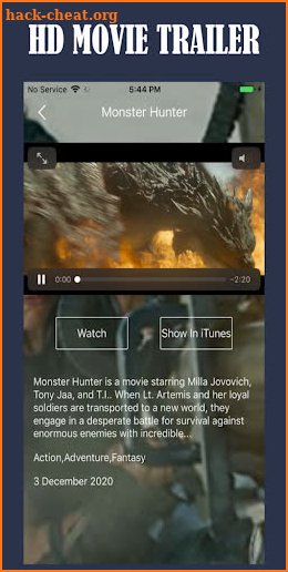 Tuner Radio Movies Player Tips screenshot