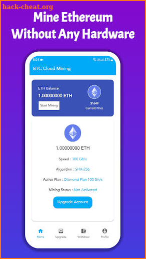 Turbo ETHMine - Ethereum Miner screenshot