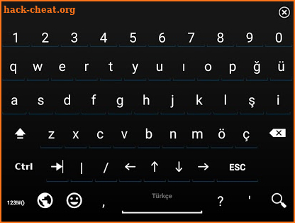 Turkish for AnySoftKeyboard screenshot