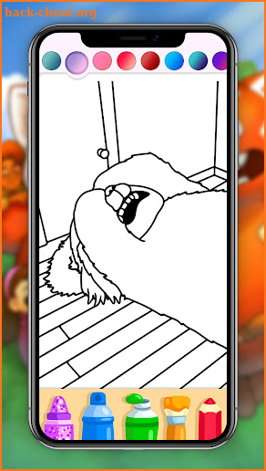 Turning Red Coloring Page Game screenshot