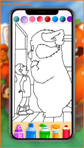 Turning Red Coloring Page Game screenshot