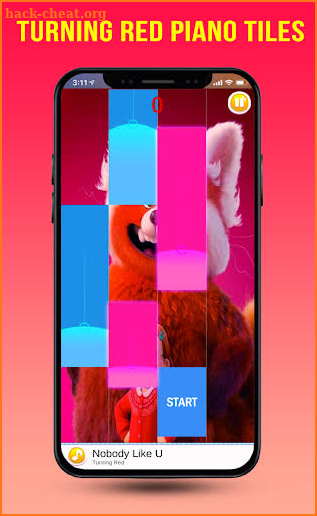 Turning Red Piano Tiles Song screenshot