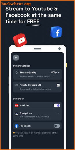 Turnip: Livestream, play games, talk with friends screenshot