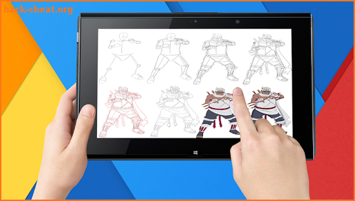 Tutorial Drawing Characters Anime Naruto screenshot