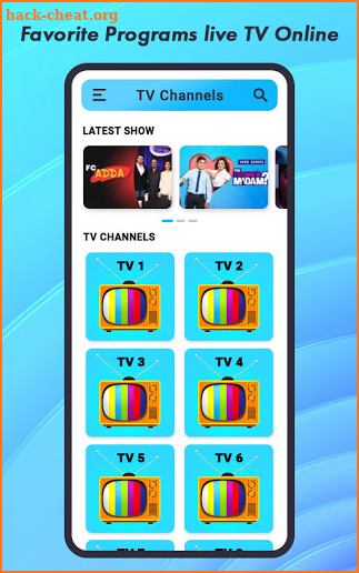 TV All Channels Free Online Guide screenshot