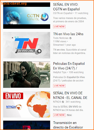 TV en vivo gratis en espanol screenshot