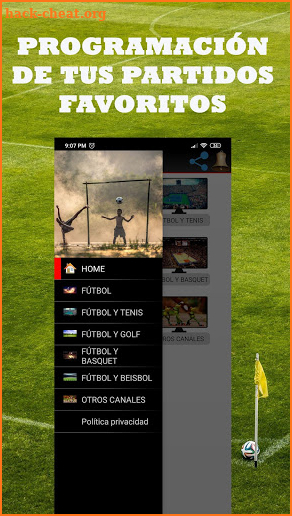 TV fútbol en VIVO Gratis - TV CABLE Guide screenshot