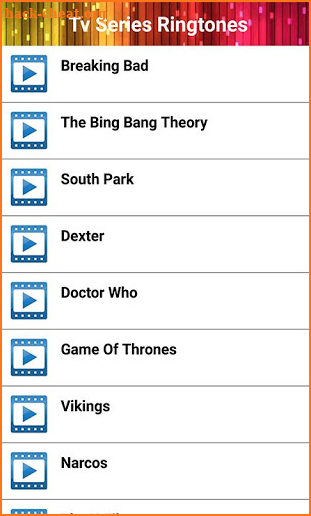 TV Series Ringtones screenshot