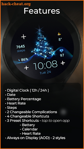 TVV Christmas 2 Watch Face screenshot