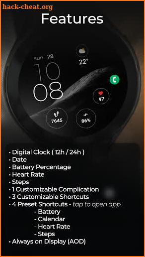 TVV Minimal 3 Watch Face screenshot