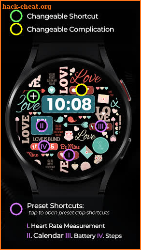 TVV Valentine's Day Watch Face screenshot