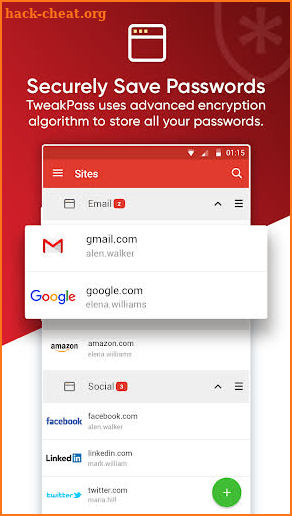 TweakPass - Password Manager screenshot