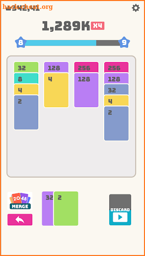 Twenty48 Merge Solitaire screenshot