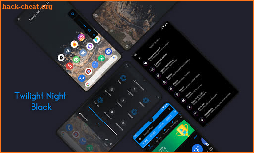 Twilight Night Q Black ○ Substratum theme screenshot