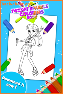 Twilight Sparkle Coloring Game screenshot