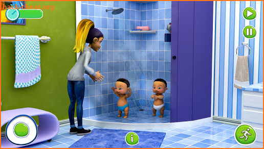 Twin Newborn Baby Care - Babysitter Daycare Game screenshot