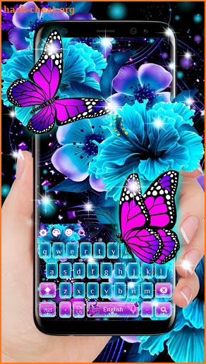 Twinkle Flower Butterfly Keyboard screenshot