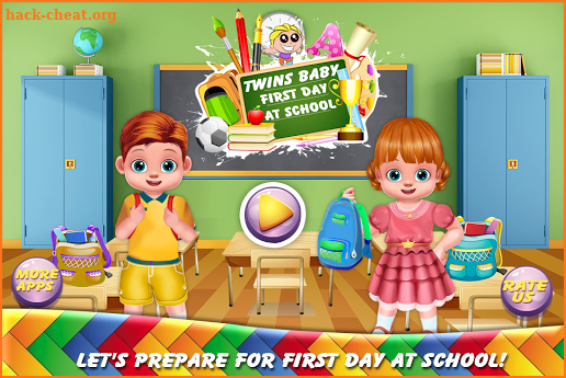 Twins Baby First Day at School screenshot