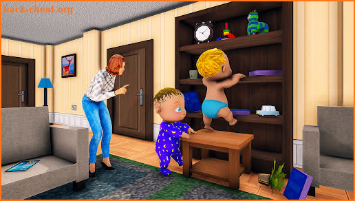 Twins Baby Simulator Mom Games screenshot