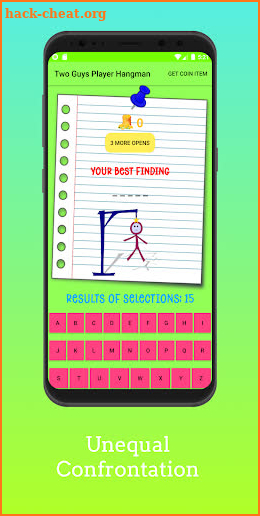 Two Guys Player Hangman screenshot