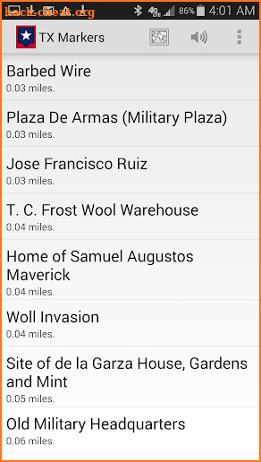 TX Historical Markers screenshot