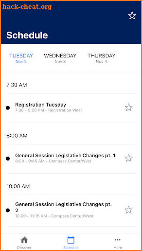 TxPPA Conferences screenshot