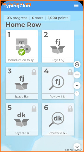 Typing Club screenshot