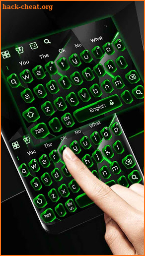 Typing. Fast Neon Green Keyboard screenshot