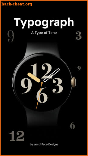 Typograph - Analog Watch Face screenshot