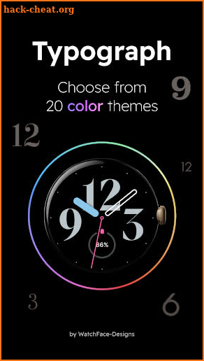 Typograph - Analog Watch Face screenshot