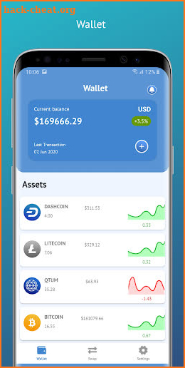 Tyslin Wallet screenshot