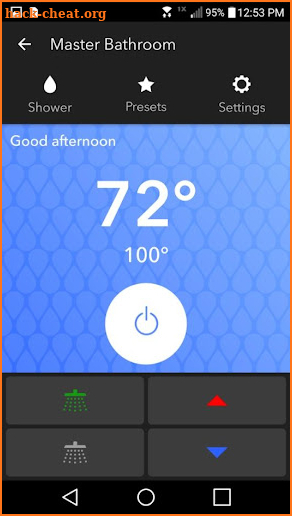 U By Moen Smart Shower screenshot