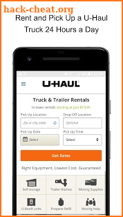 U-Haul screenshot